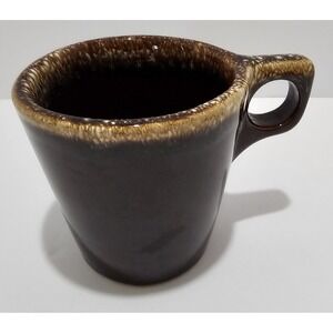 Vintage Brown Glazed Oven Proof USA Mug